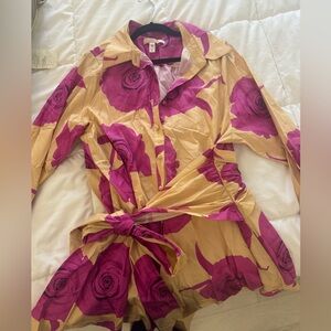 Hutch Long-Sleeve Tie-Waist Shirt Dress